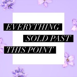 All Items Sold Past This Point!